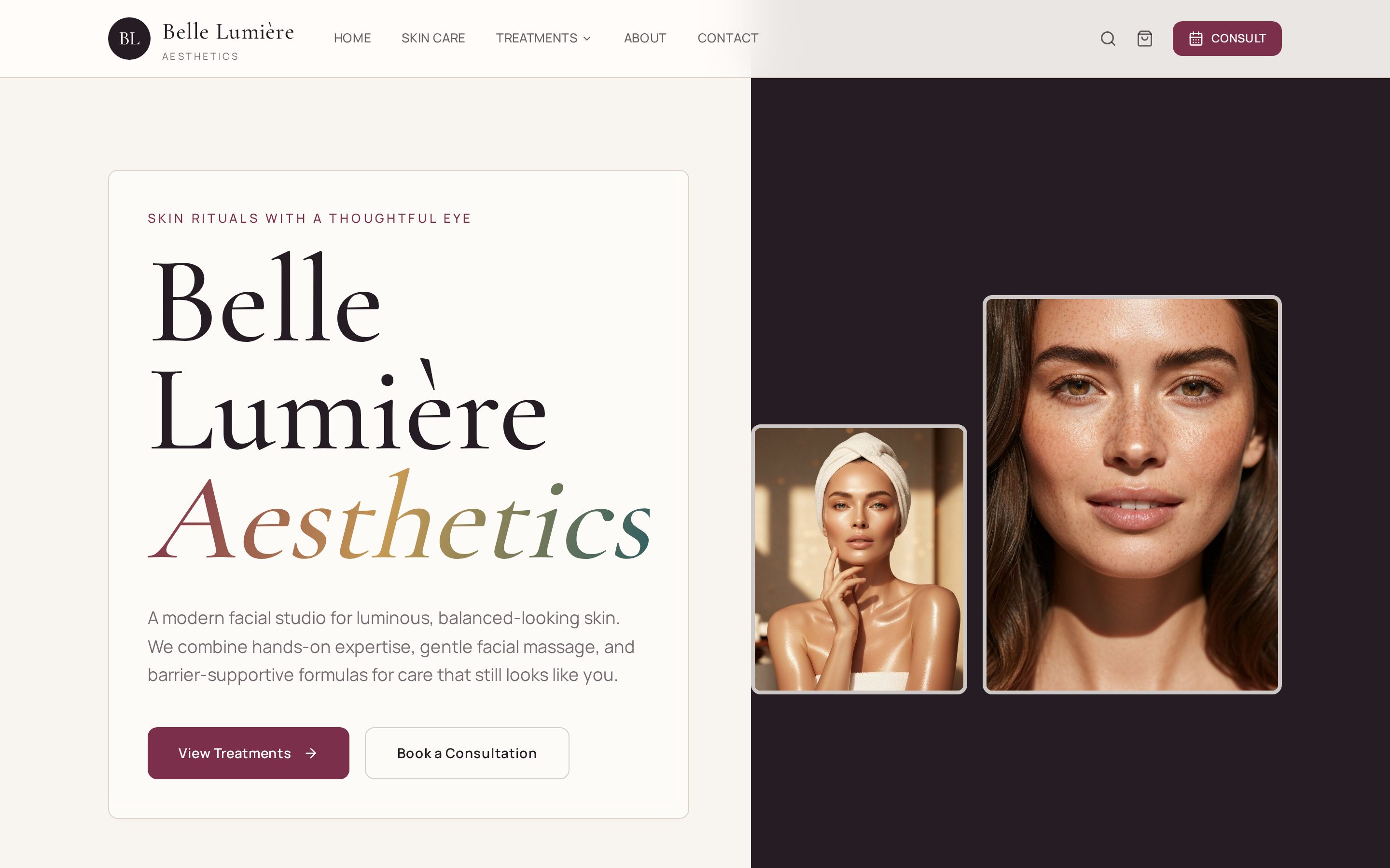 bellelumierenc.com homepage